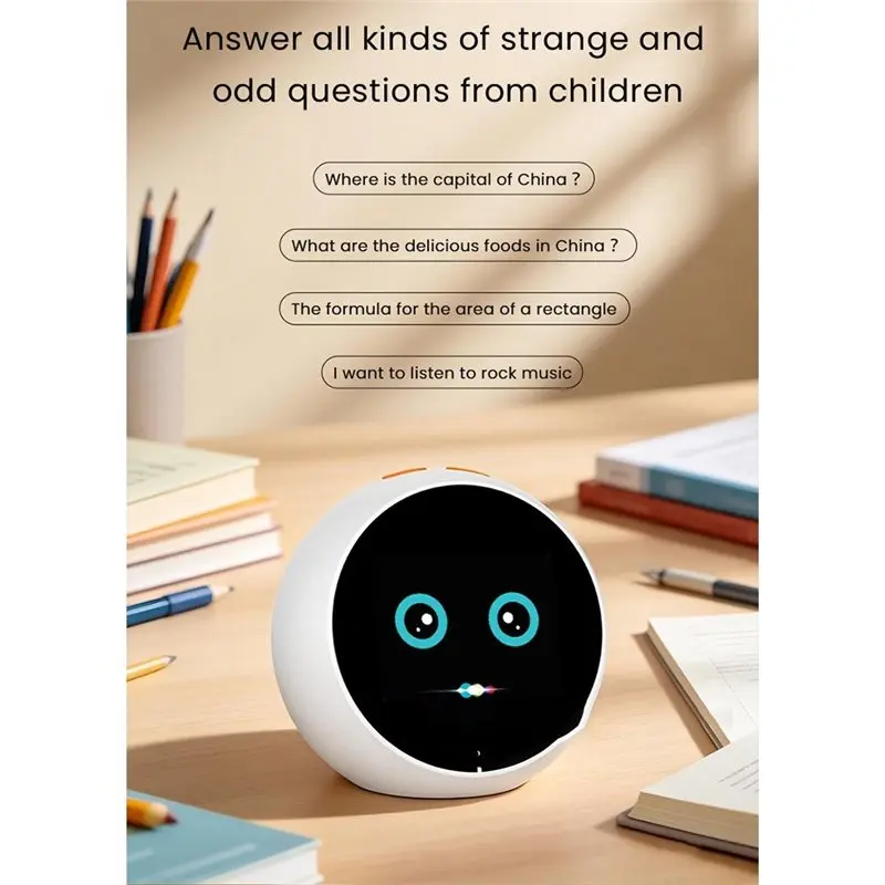 ABMH-AI Smart Alarm Clock Touch Screen Time Management AI Voice Interactive Learning Machine Children Story Reading Companion
