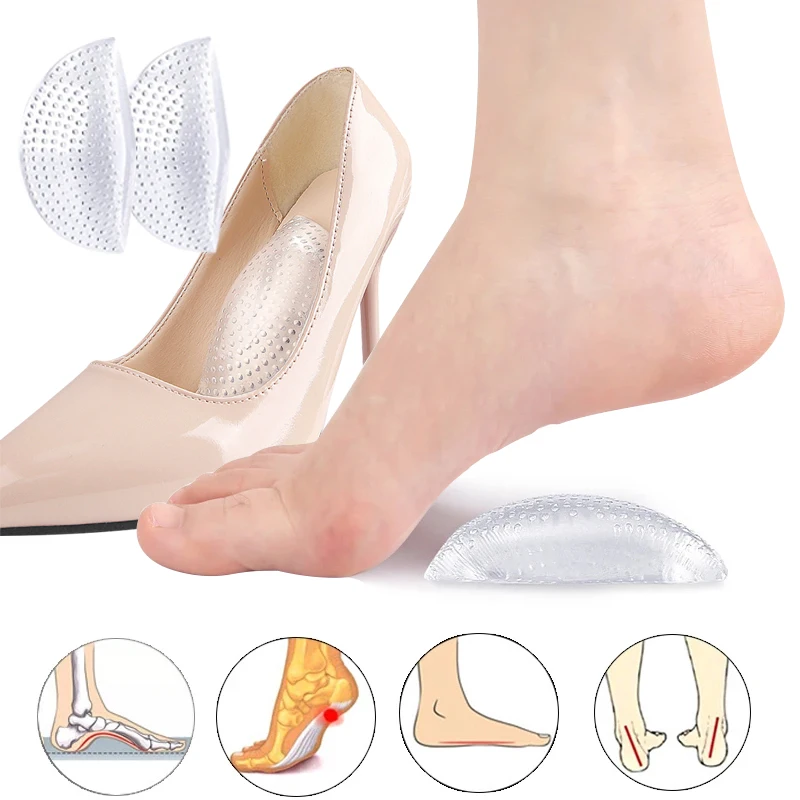 تقويم العظام قوس العناية بالقدم الراحة الألم ذاتية اللصق منصات القدم سيليكون النعال العظام للأحذية أقدام مسطحة قوس دعم أدوات #1