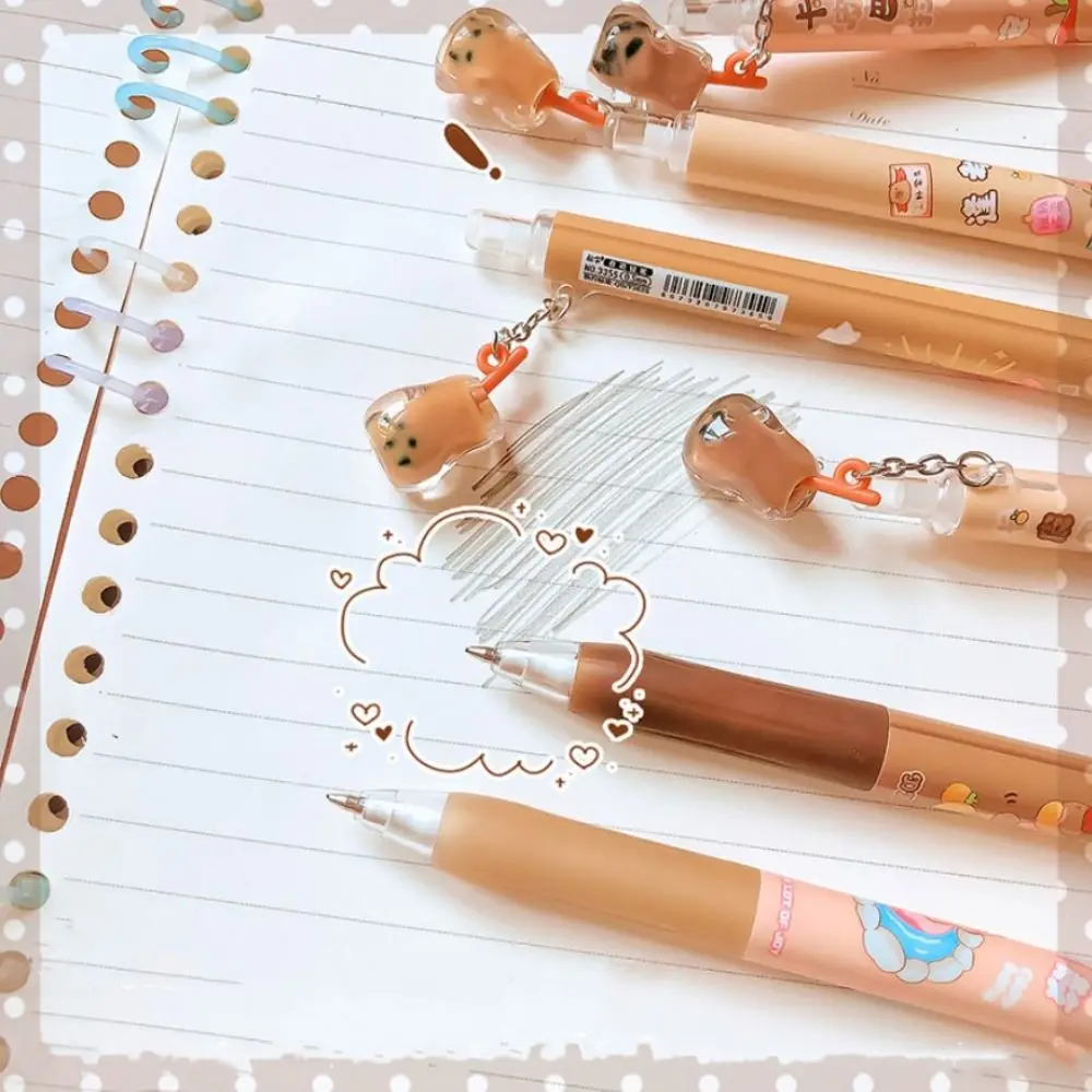 Kawaii Capybara Mechanical Pencil Cute Animal Pendant Automatic Pencil Drawing Writing Aesthetic 0.5mm Propelling Pencil School