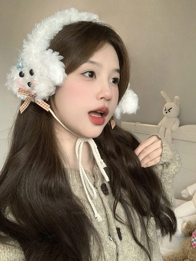 bonito-no-plu-cao-orelha-cobre-inverno-quente-orelha-muffs-feminino-sle-hairband-almofadas-de-ouvido-para-caes-pequenos-china-feito