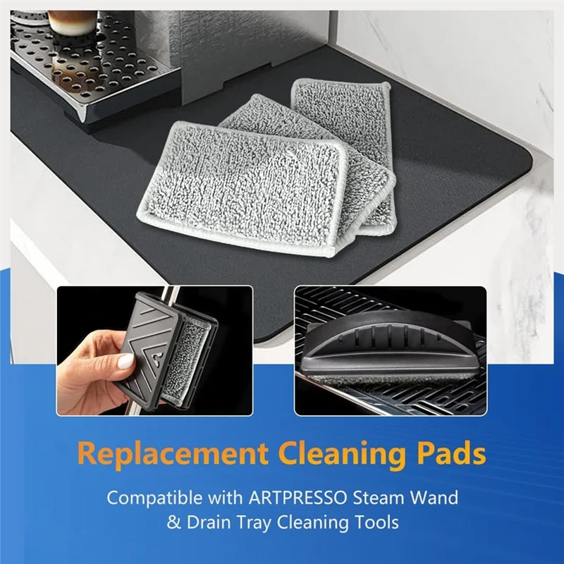 TCF-pièces de rechange pour Machine à expresso-5 pièces tampons de nettoyage pour expresso pour outils de plateau de vidange de baguette à vapeur Artpresso