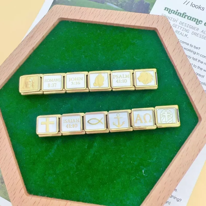 سوار سحر إيطالي من الفولاذ المقاوم للصدأ بتصميم السيد المسيح الجديد 2025 برابط 9 ملم هدايا مجوهرات للرجال والنساء يدوي الصنع - 2