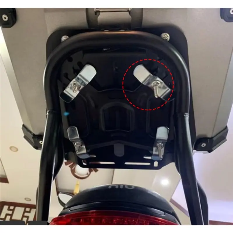 Support de montage de cadre d'accessoires de moto, fixation latérale pour fixation de fixation de boîtier arrière de remplacement pour motos