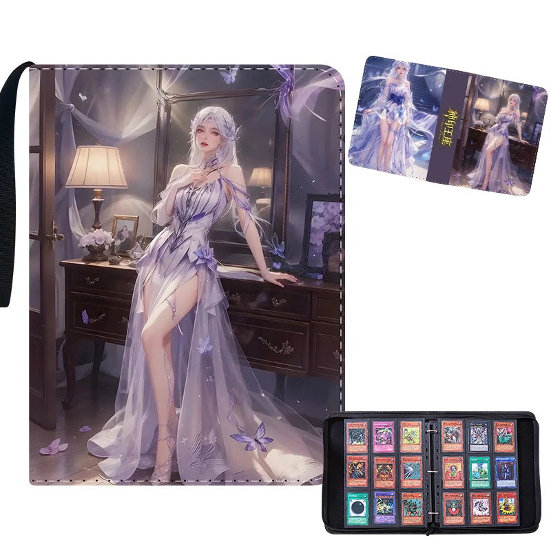 

Божественная печать Трон, аниме, большая емкость, девять дворцовых сеток, еженедельная кожаная коллекция карт на молнии, книга, детский праздничный подарок