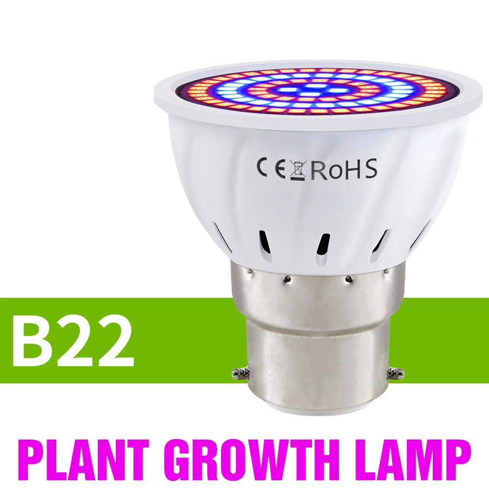 9W E27 LED Grow Light E14 220V Planten Lamp GU10 Spotlight MR16 Indoor Bloem Ingemaakte Groente Teelt Grow Box Vullen Verlichting