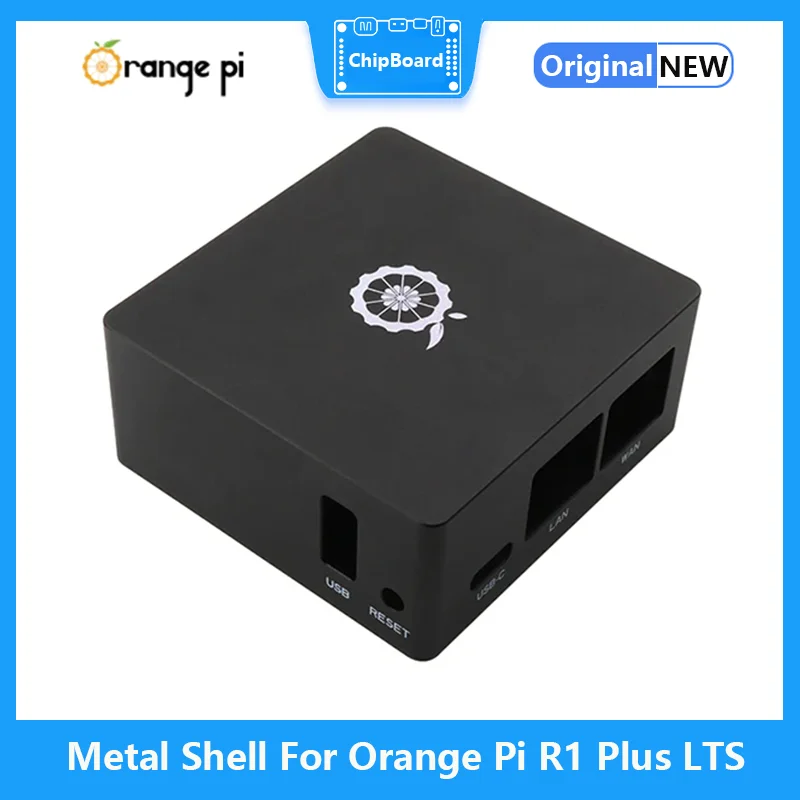 

Черный металлический корпус Orange Pi для платы R1 Plus LTS