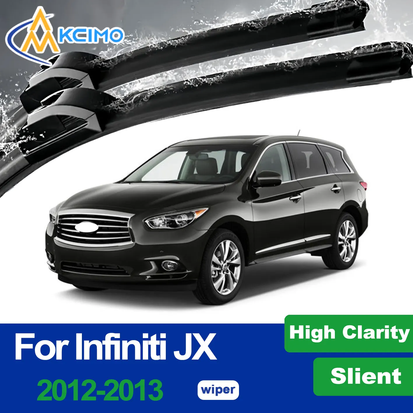 

For Infiniti JX 2012-2013 Clean Quiet Windshield Model y Wiper Blades 2pcs Windscreen Window Car Accessories