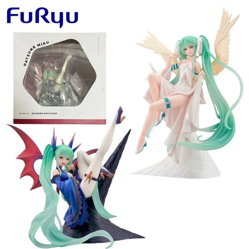 FuRyu Genuine TENITOL Hatsune Miku Anime Figure Action Toys for Boys Girls Kids Christmas Gift Collectible Model Ornaments