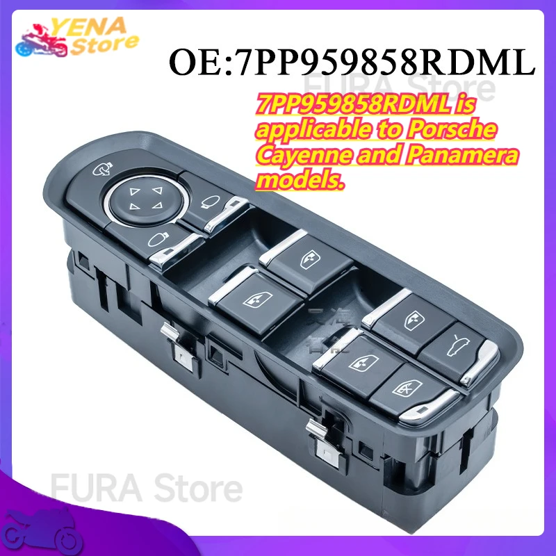 

Кнопка стекла переключателя управления окном 7PP959858RDML применима к моделям Porsche Cayenne и Panamera.