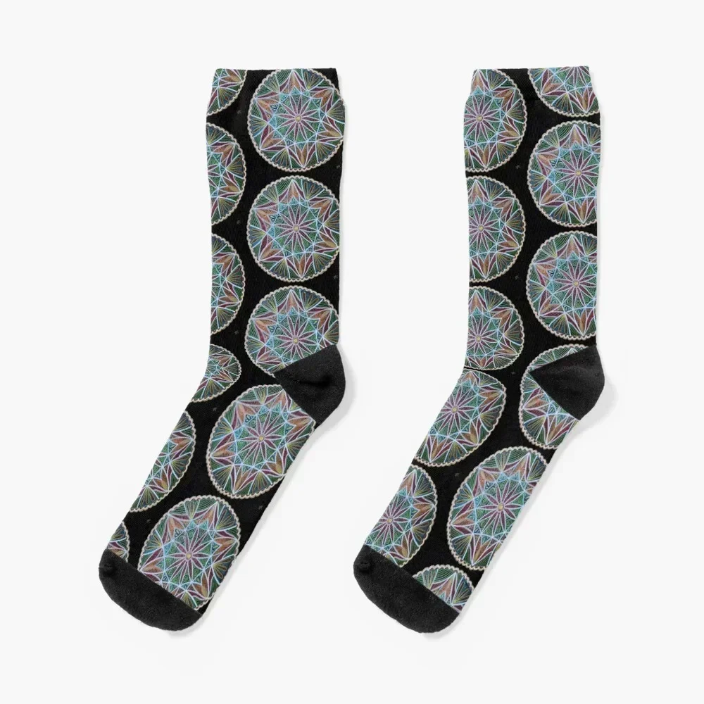 

Spring Mandala Socks compression Thermal man winter Run gift Socks Male Women's