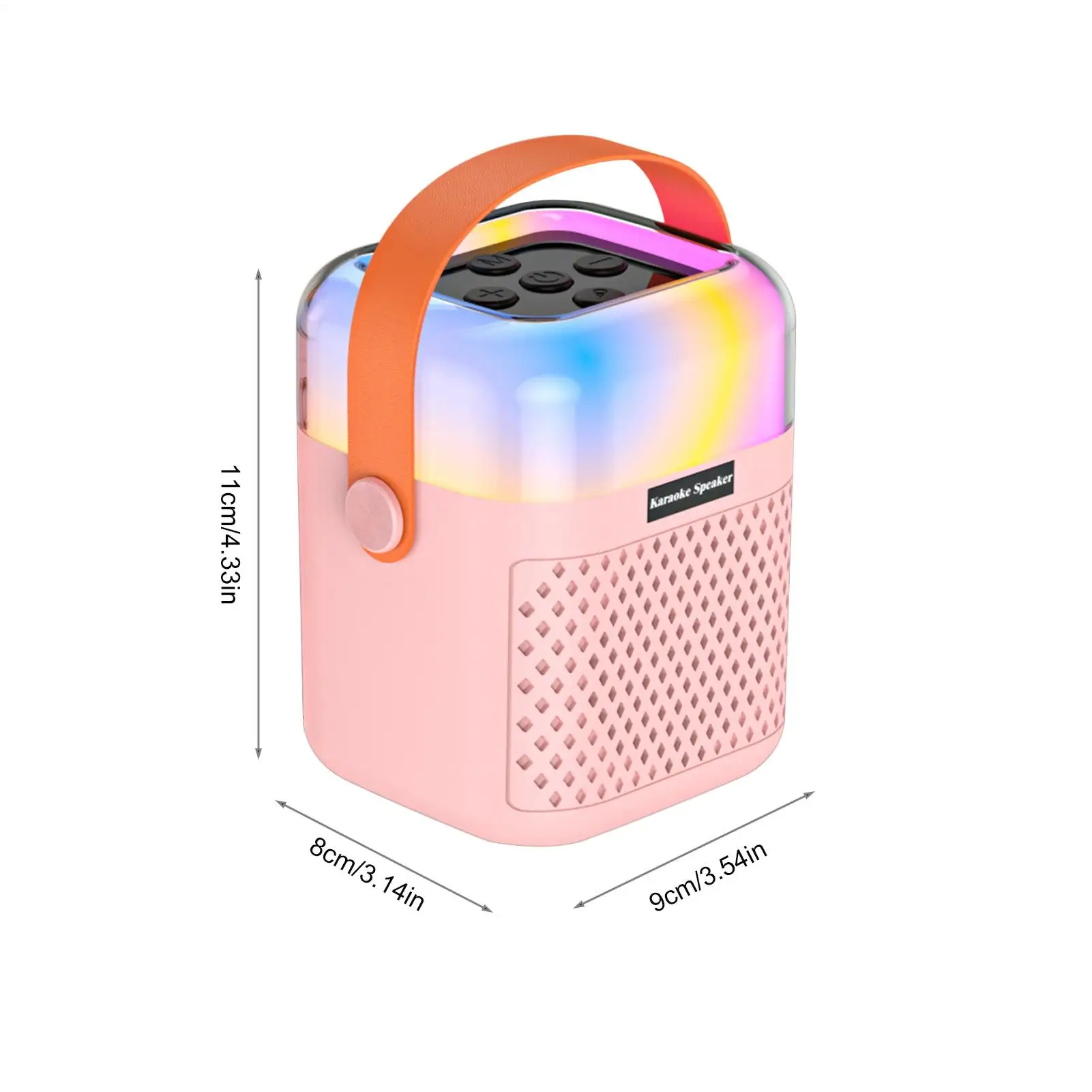 Macchina per karaoke Altoparlante per canto wireless per bambini con 2 microfoni Macchina per karaoke Giocattolo per riunioni di feste all'aperto nel cortile nel patio