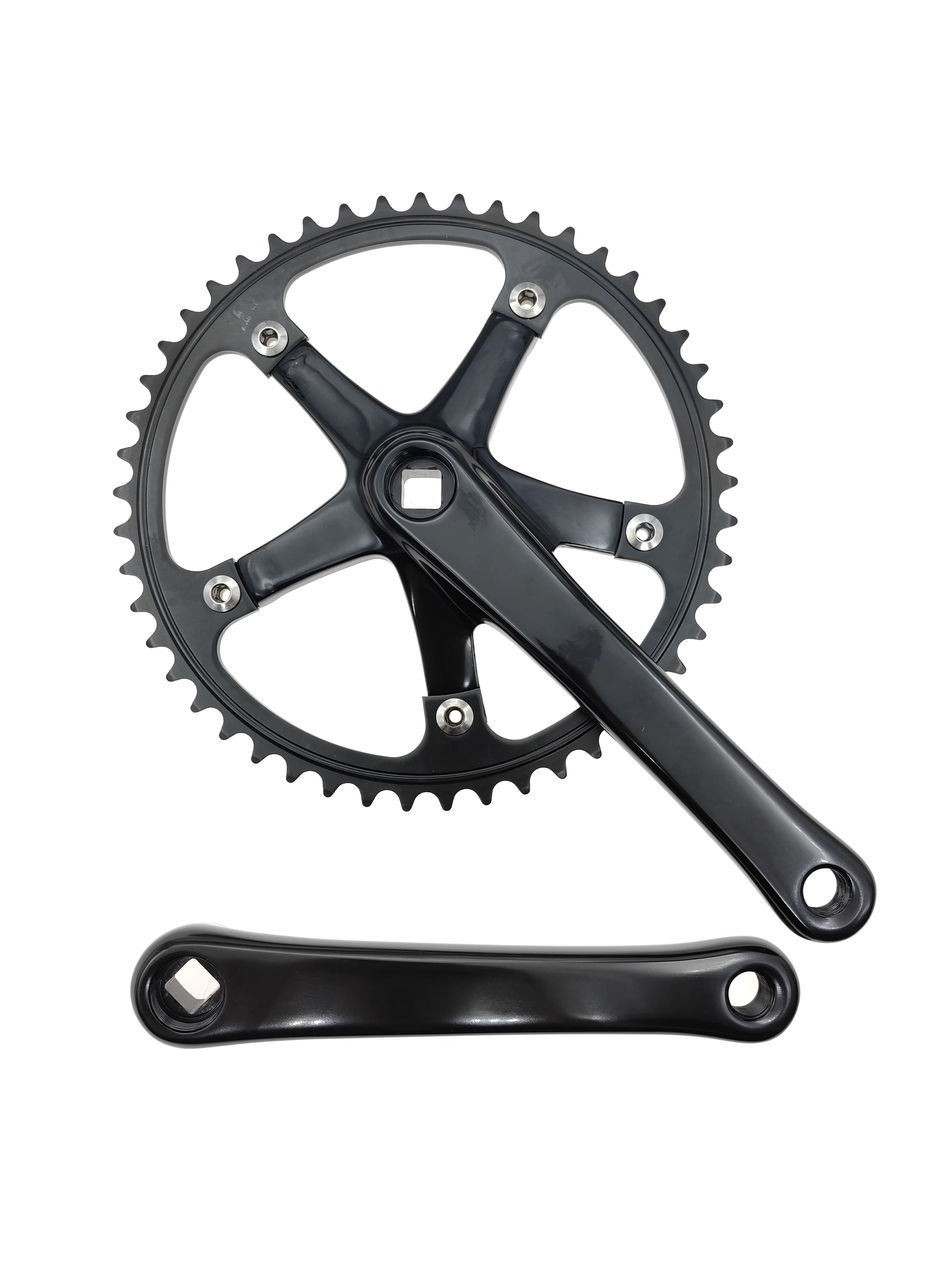 

Fixed Gear Bike Crankset 49T Single Speed Integrated Crank Set Chain Wheel Tooth Plate Зірочка Аксесуари для велосипеда Запчасти для велосипеда