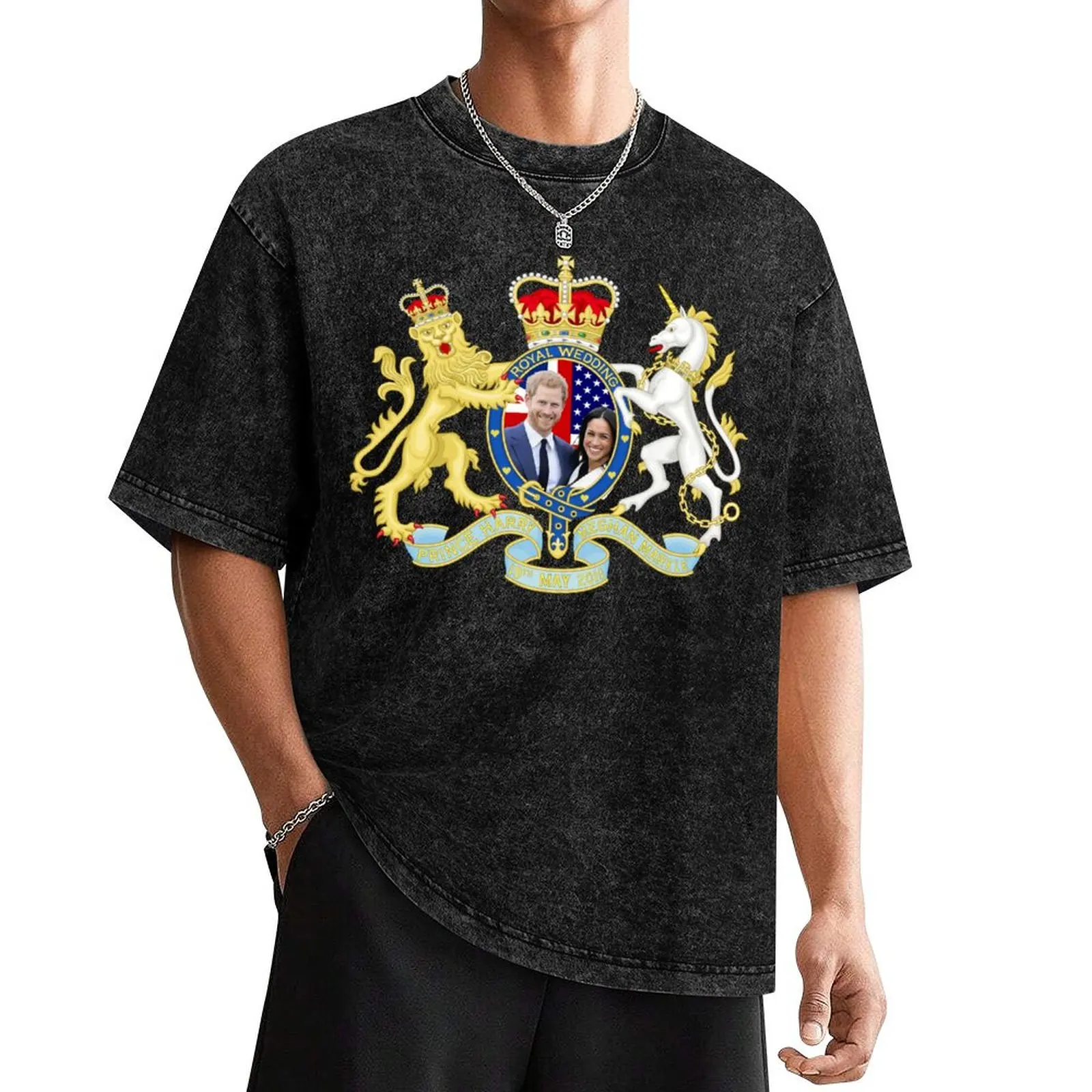 

Prince Harry and Meghan Markle Wedding T-Shirt rapper graphic tees summer tops customizeds graphic shirts men t shirts