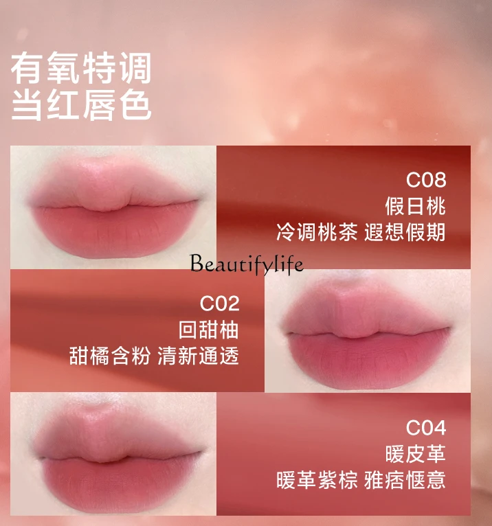 Gel Mist Lip Lacquer Female Matte Finish Velvet Lipstick Lip Gloss