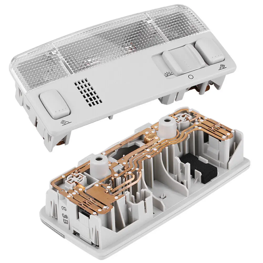 

Для VW Passat B5 Golf MK4 Bora Polo Caddy Touran для Octavia Fabia 1TD947105 Серый Бежевый Салон автомобиля Свет для чтения Купольная лампа