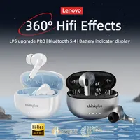 Écouteurs sans fil Bluetooth 5.4 Lenovo LP5 Pro, son HiFi, oreillettes, casque de sport pour jeux, commande tactile avec micro 1