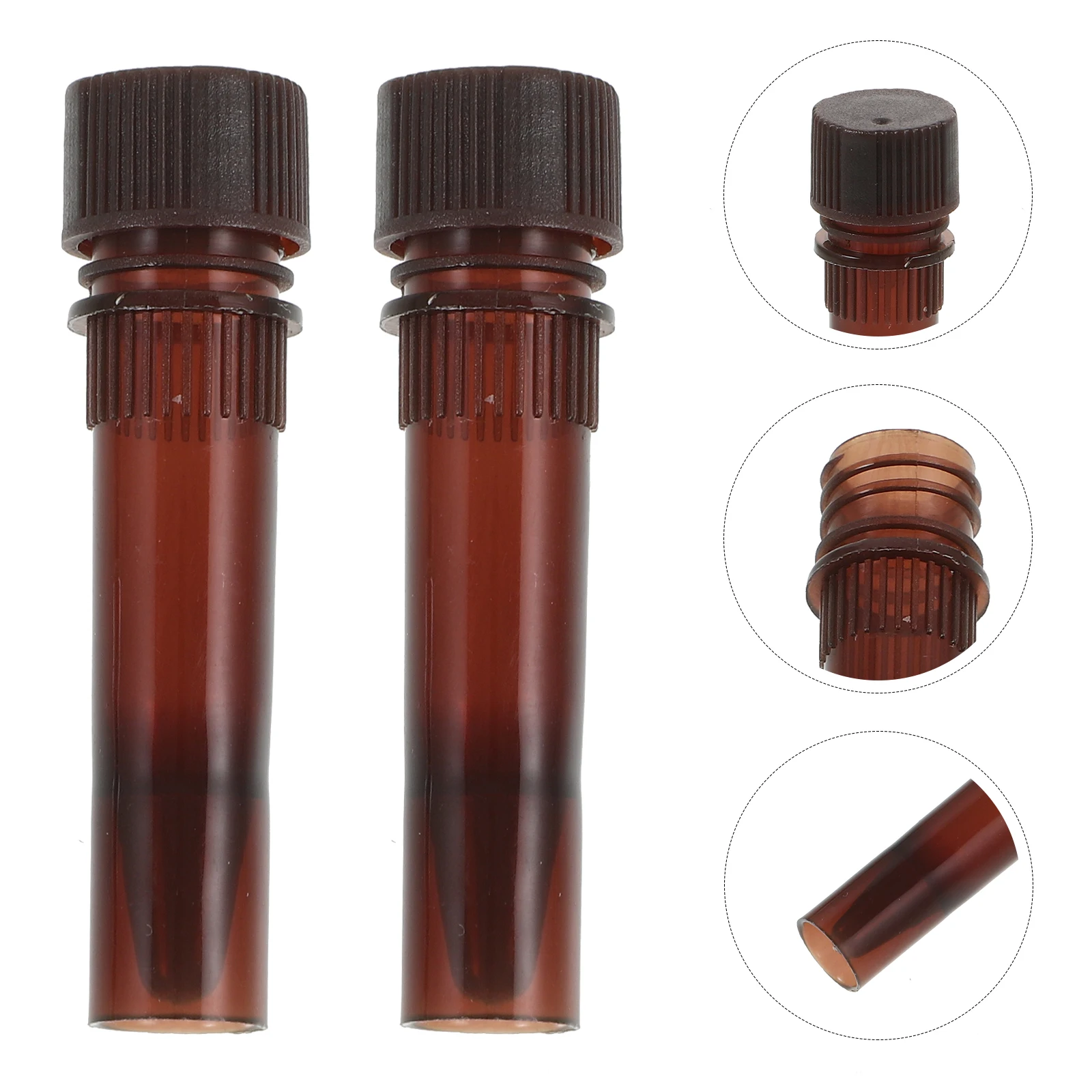 

20 Pcs Cryovial Sample Test Tube Lightproof Tubes for Sampling Laboratory Containers Clear Small