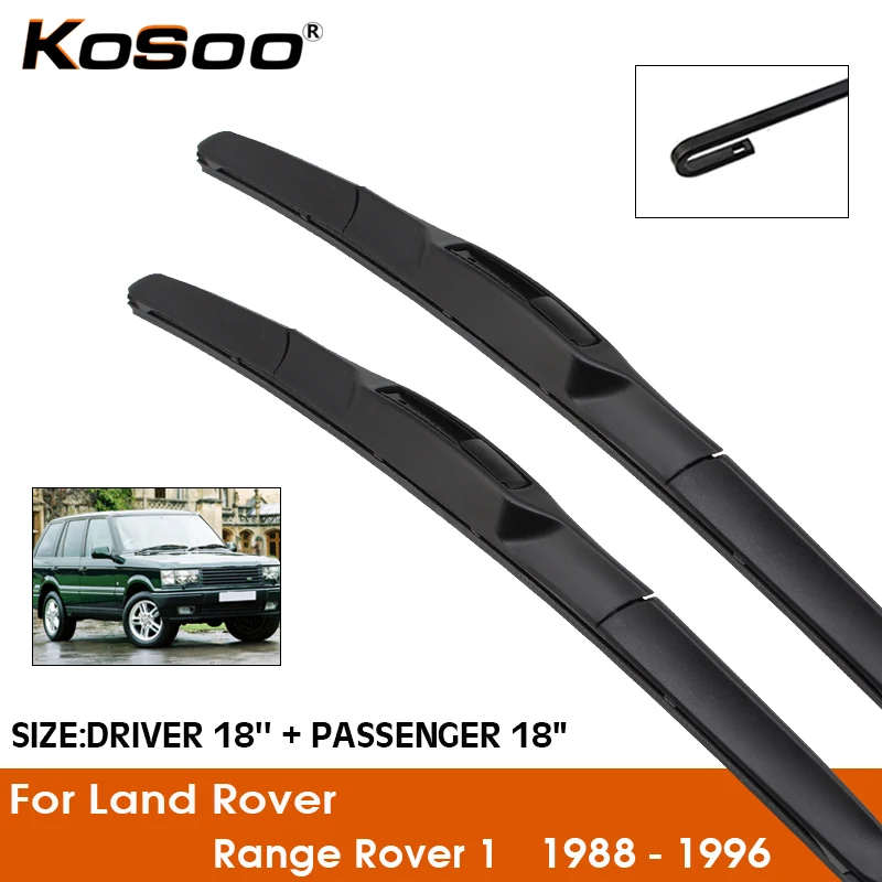 

Car Wiper For Land Rover Range Rover 1 1988-1996 Windshield Rubber Silicon Refill Front Window Wiper 18"+18" Auto Accessories