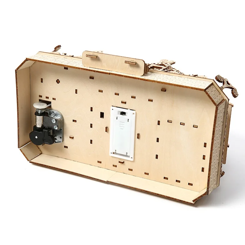 Puzzle in legno 3D Villa House Castello Reale and Windmill Con Assemblaggio Tiny House  Assembly Model Miniature House Diy Kit