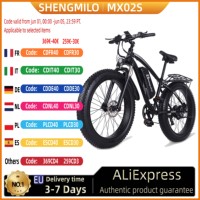 Shengmilo MX02S Electric Bike 48V1000W 26 Inch Electric Bike 17AH Lithium Battery Mountain Wide Tire Electric Bike Adult Electri