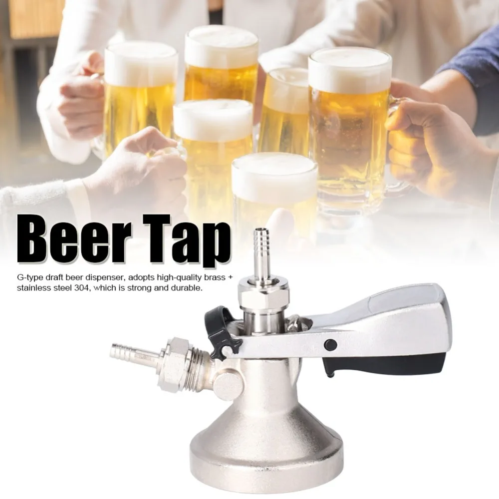 7 piece G5/8 G Type Beer Keg Coupler Stainless Steel Safety Pressure Relief Valve Draft Beer Dispenser Homebrew Keg Tap