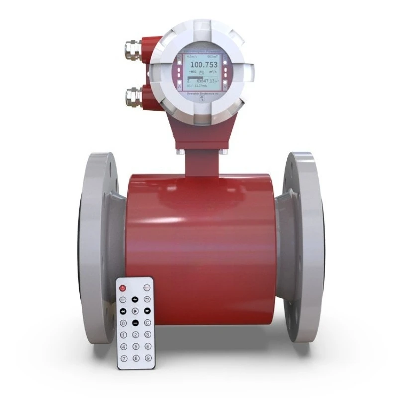 For Electromagnetic Flowmeter Pipeline Flange Sewage Tap Water Acid-alkali Liquid PTFE High-precision DN150DN5