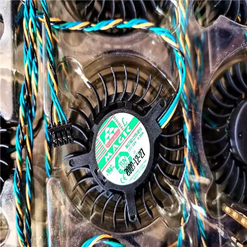 for MGT6012YR MGT6012YF-W10 MGT6012ZR-W15 Cooling Fan for Signal 9600GT Graphics Card GPU Cooler Replacement
