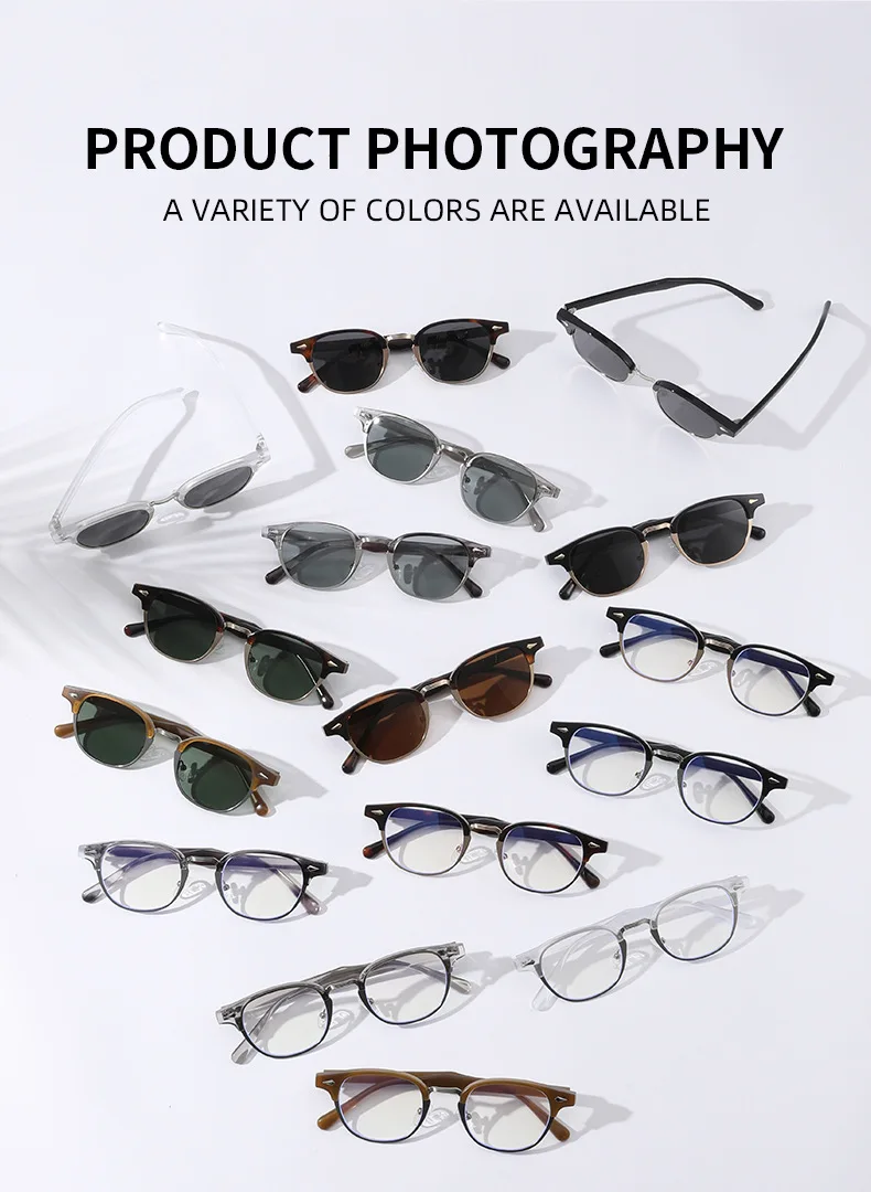 SPLOV Retro Premium Round Frame Polarized Sunglasses for Men's Fashion Outdoor Fishing Driving Glasses UV400