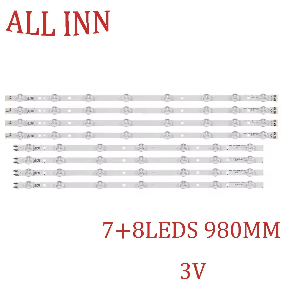 شريط إضاءة خلفي LED لـ UN50EH5000F UN50EH5300F UN50H5203AF UN50H6201AF UN50H6203AF UN50J6200AF UN50H5303AG UN50H5303AH #2