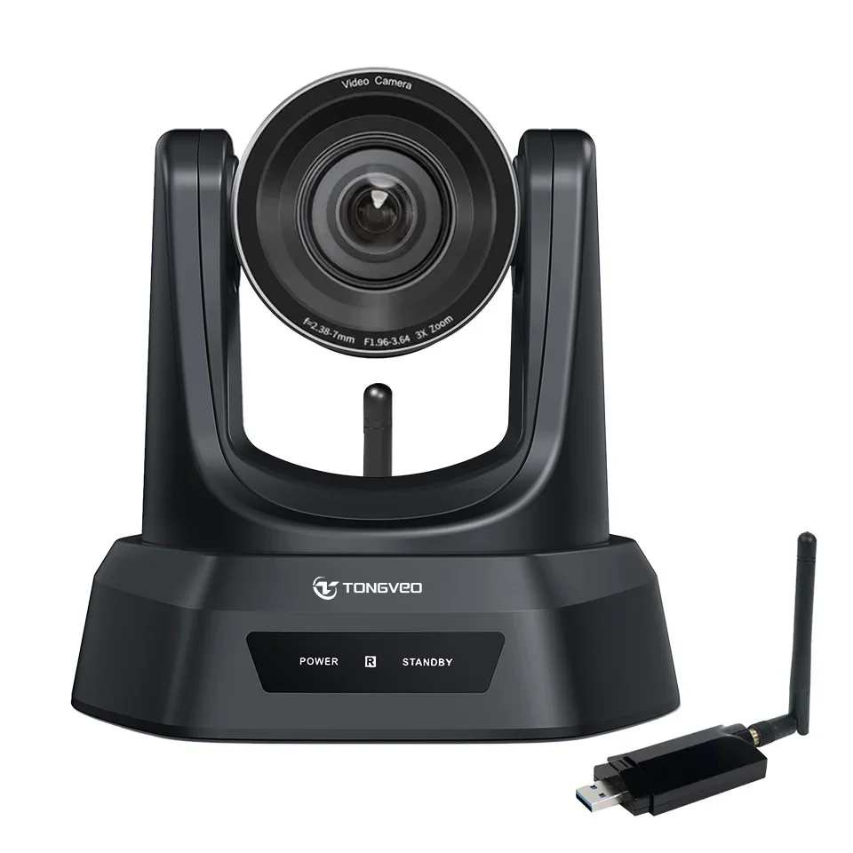 5.8G Wireless Conference Camera 3x Optical Zoom USB3.0 1080p Conference PTZ Camera For Small Meeting Room