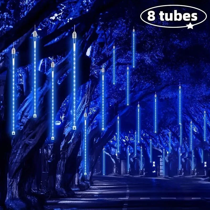 1/2/3/4 шт., гирлянда с метеоритным душем