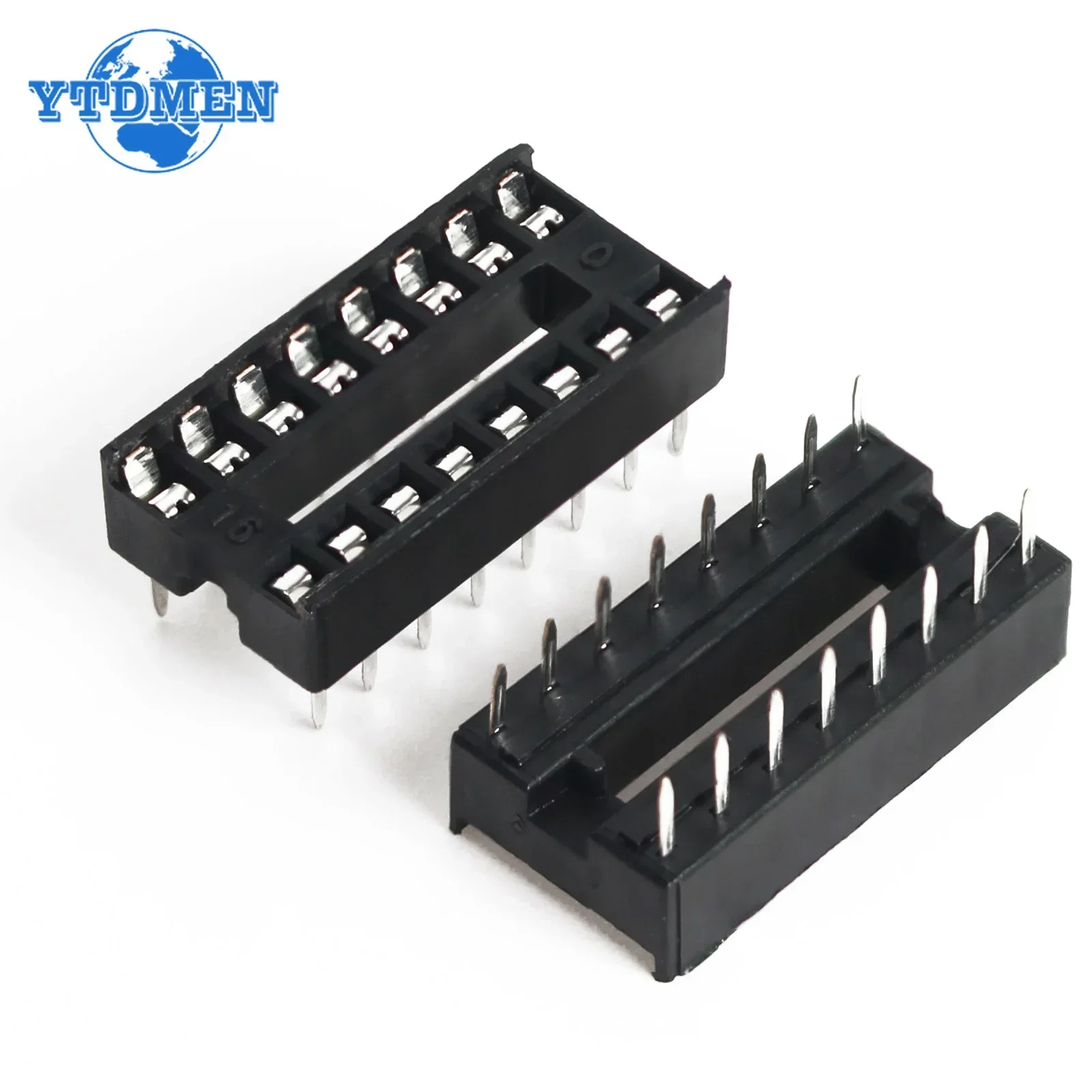 20 шт./кор. розетки для микросхем 2,54 мм, разъем 6pin, 8pin, 14pin, 16pin, 18pin, 20pin, 24pin, 28pin, DIP-разъем, тип припоя, узкий корпус, IC-сиденье