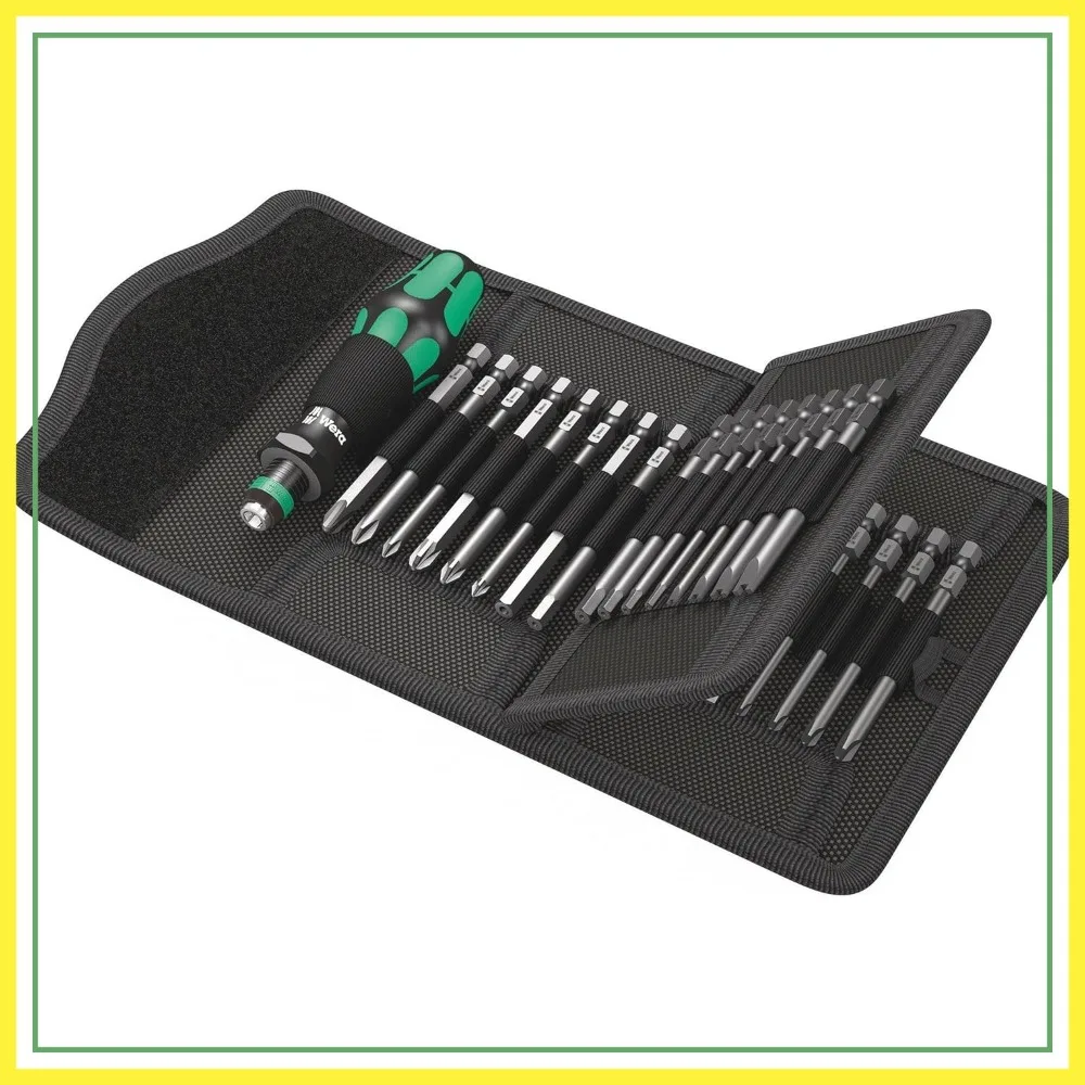 

33-Piece Bitholding Screwdriver and Pouch Set, Compact Design for Easy Storage and Portability