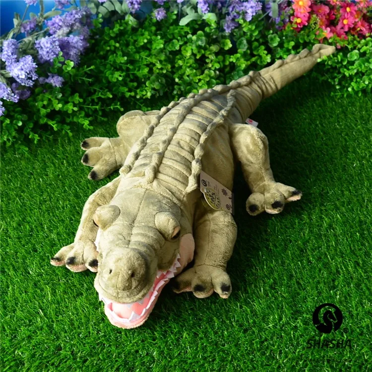 L75cm Carino Realistico Coccodrillo del Nilo Peluche Animale Coccodrillo Peluche Peluche Cuscino Bambola Bambini Ragazza Regalo Di Compleanno