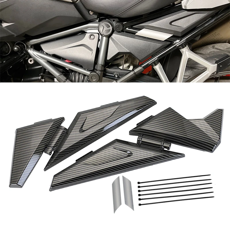 For BMW R1200GS LC R1250GS R 1250 GS Adventure ADV 2014-2023 Carbon Frame Infill Side Panel Set Protector Guard Cover Protection
