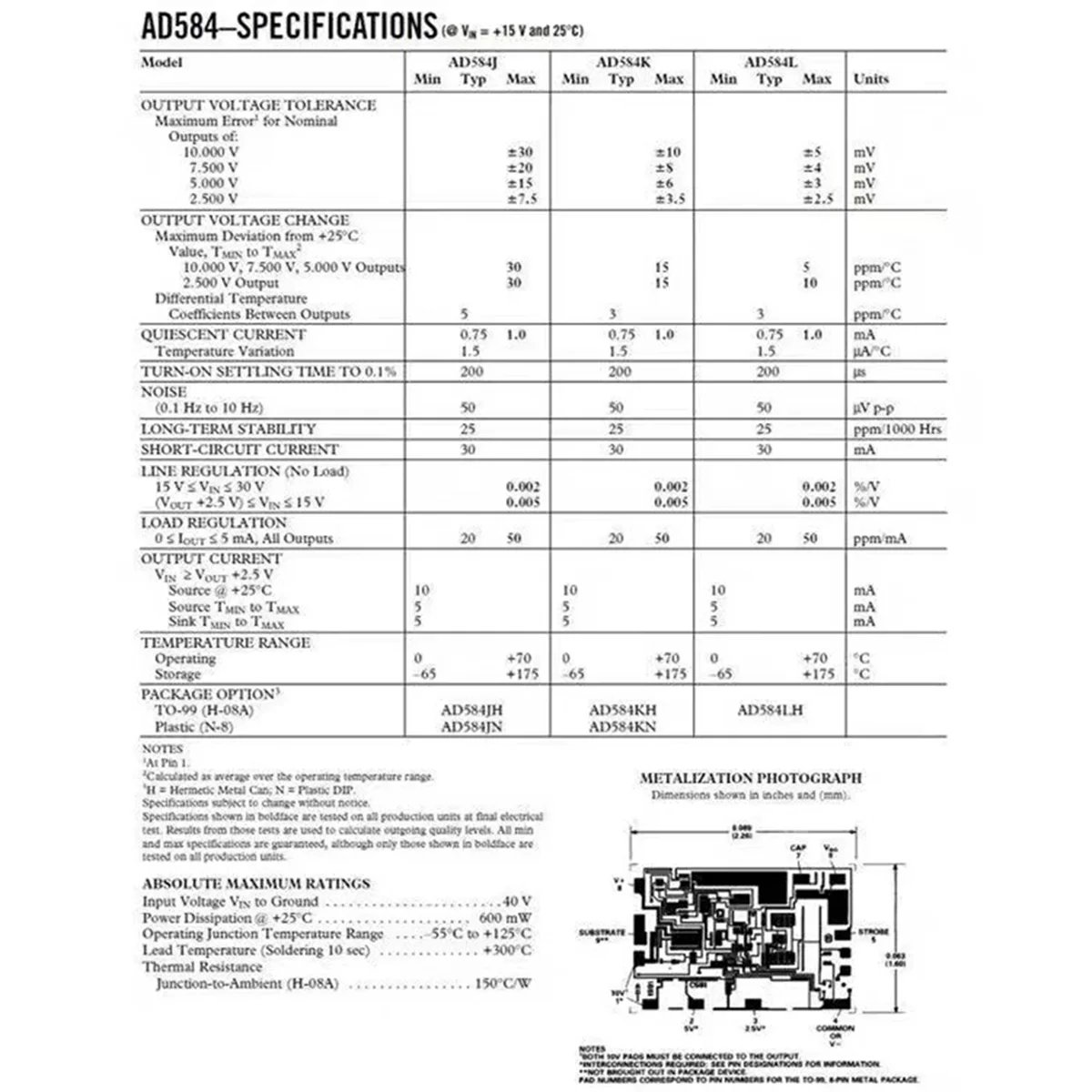 AD584 Referência Tensão Fonte, 10V AD584KH, Voltage Reference Board Calibração para Multímetro Tensão Filtro