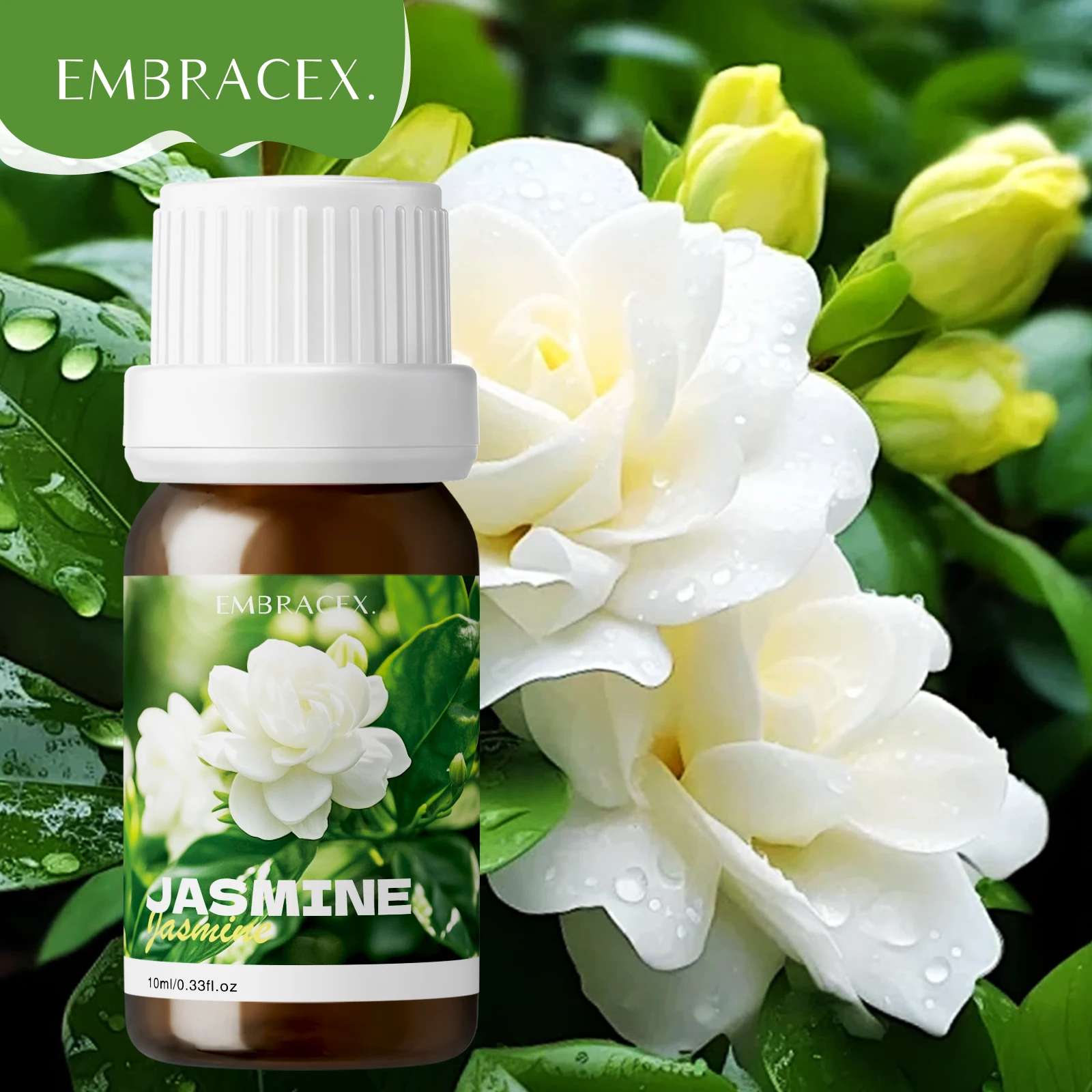 10 ml Jasmin-Ätherische Öle für Diffusor, Aromatherapie-Ätherische Öle, Auto-Lufterfrischer, Geschenk-Aromaöl
