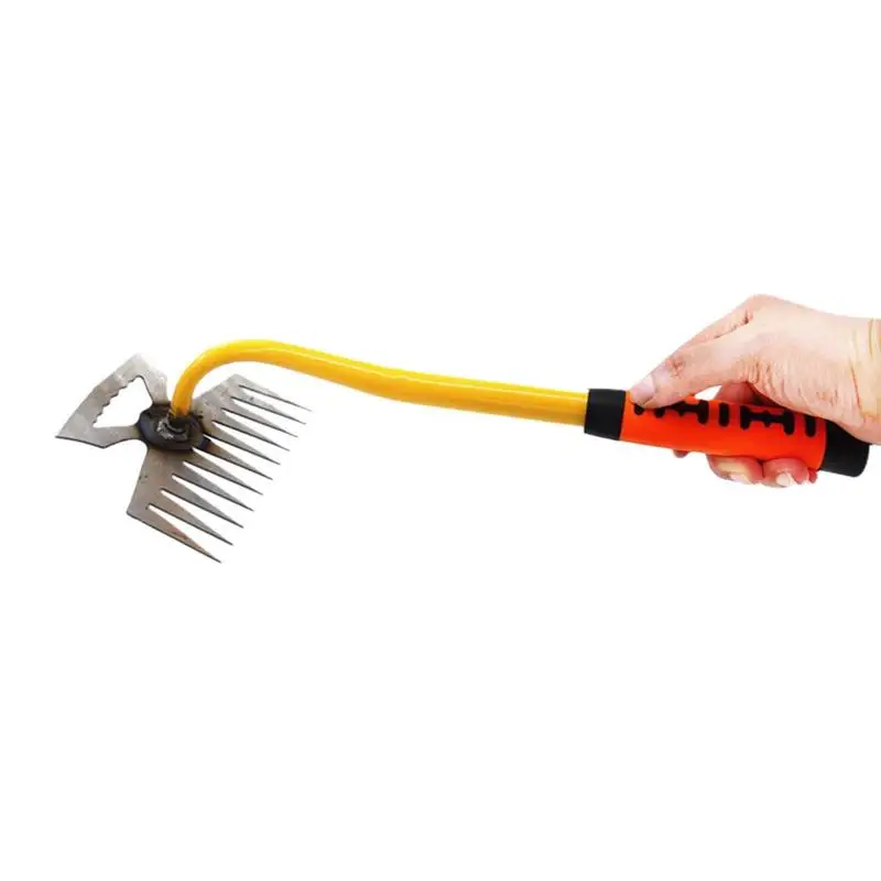 Weeding Artifact Uprooting Weeding Tool Stainless Steel Dual Purpose Weeder Tool With 11 Teeth Garden Weeding Tool