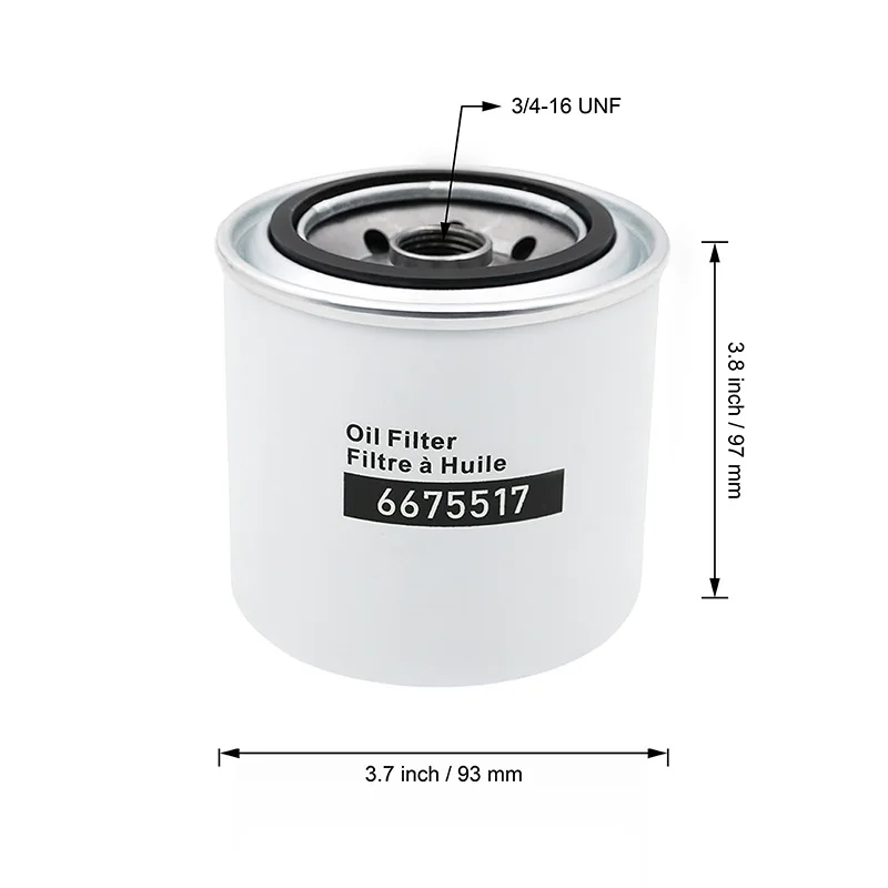 

6675517 Oil filter, compatible with Bobcat loader 130 S160 T110 T180 B200