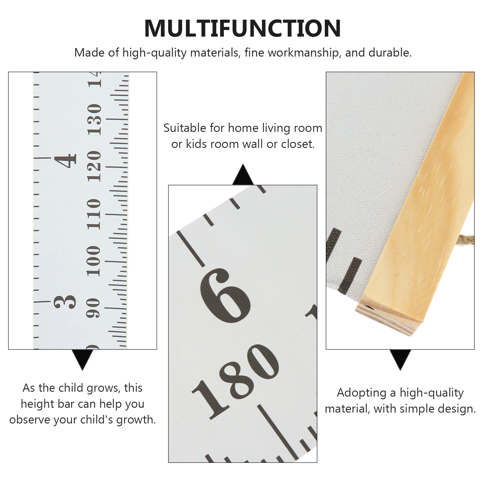 

Wall Hanging Ruler For Height Measuring Ruler Height Chart Pendant Growth Chart Modern Install Durable Home Living