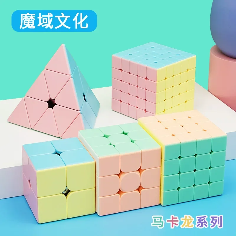 

MoYu Macaroon 2x2 3x3 4x4 5x5 Пирамидка магический куб набор игрушек Набор кубиков макарун без наклеек Нео профессиональная игрушка-пазл для детей
