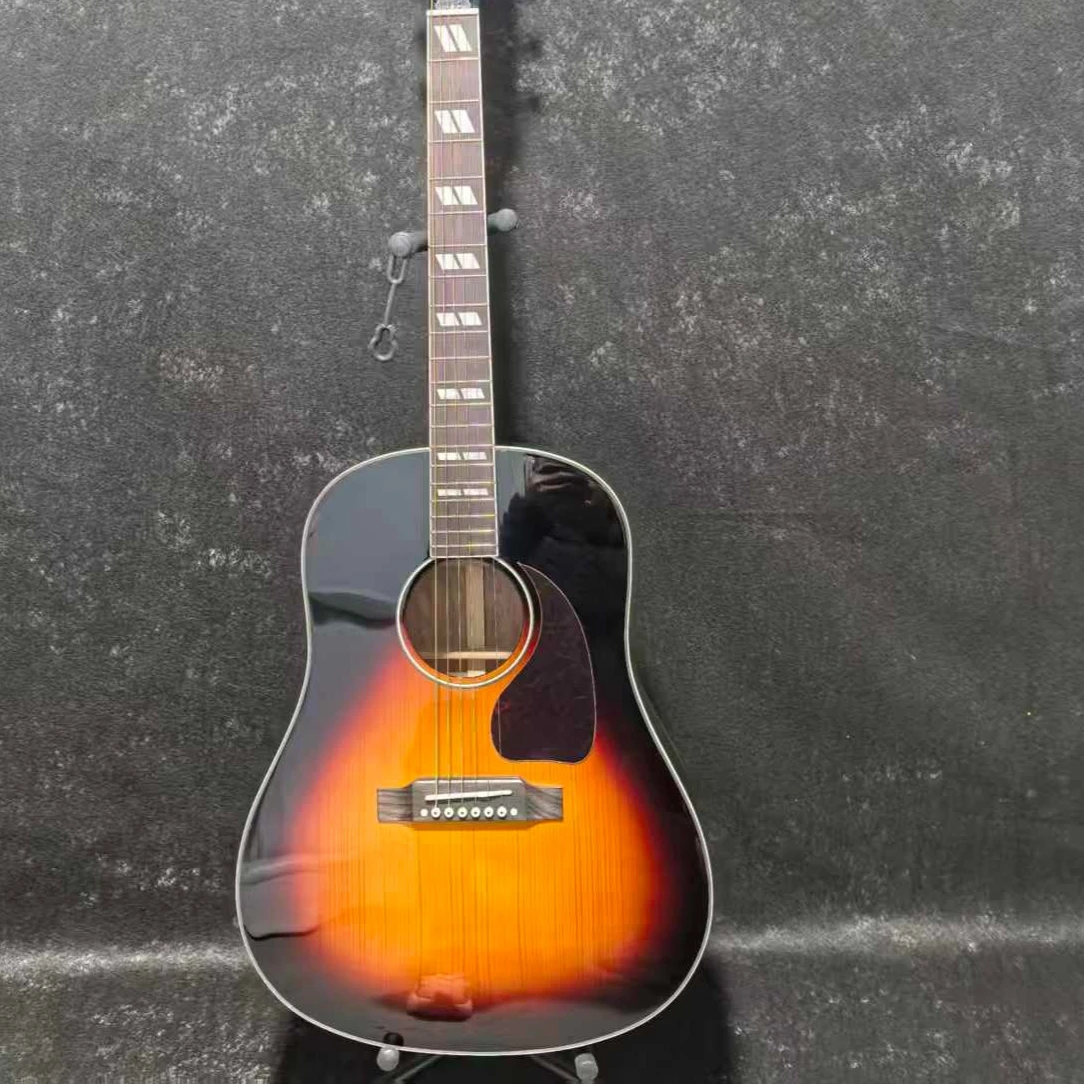 41 Inch Sunset J45 Acoustic Guitar Solid Top Natural Mahogany Body Fixed Bridge Clear Sound Beginner Gift Free Shipping view 2