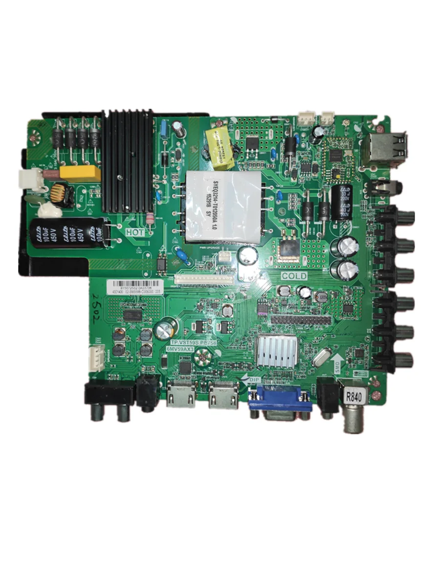 Free shipping! tp.vst59s.pb758 6m59AX3    43D1400    Three in one TV motherboard tested well