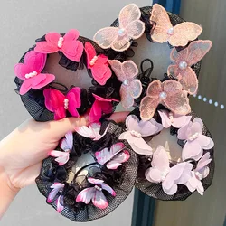 Ballet Latin dance hair net female girl dance exam hair net pocket head flower children's ball head coil hair headdress