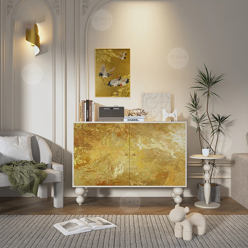 ما بعد الحداثة الحرفية خزائن غرفة المعيشة الخشب الغرور المدخل عرض خزائن غرفة المعيشة مجوهرات زهرية Vitrina الأثاث العصري