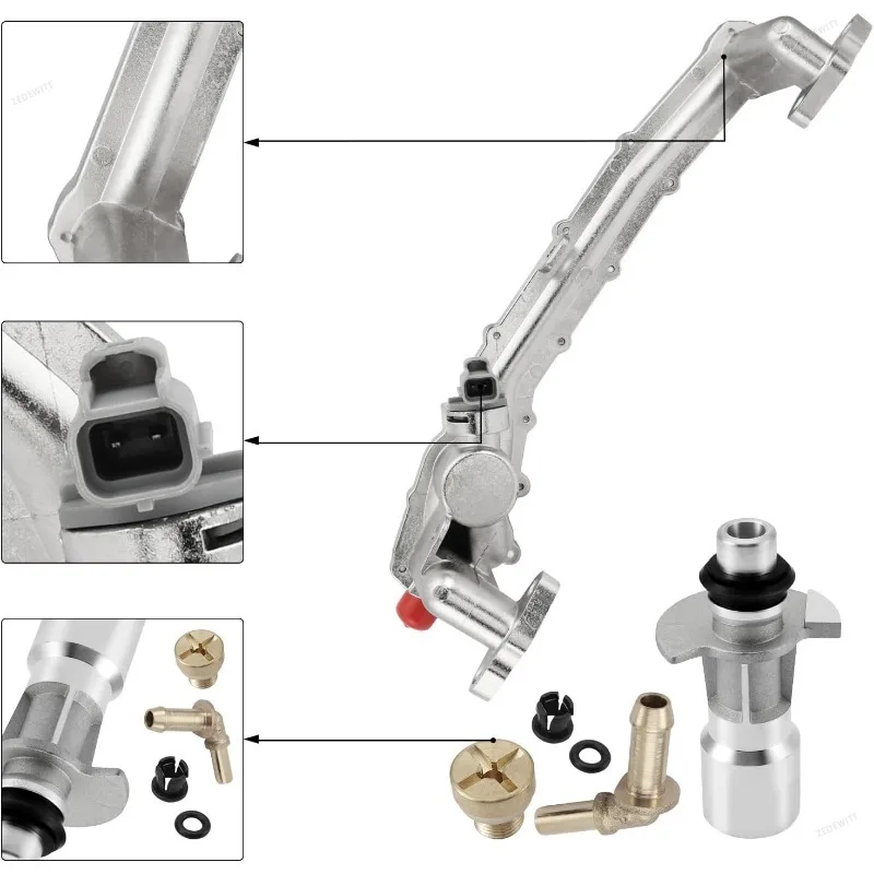 AJ133 5.0L SCV8 Multifunctional Upgraded Aluminum Cooling Water Pipe System Kit For Range Rover Sport VELAR Jaguar Fpace Ftype