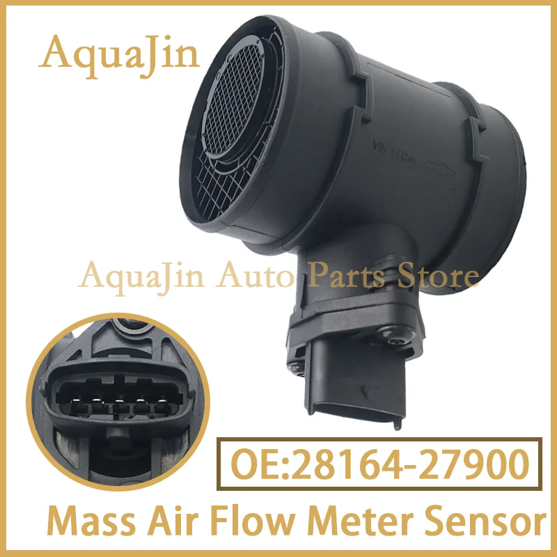 

Датчик массового расхода воздуха (MAF) 28164-27900 для Hyundai Tucson, Trajet, Santa Fe, Kia Sportage 2.0L CRDi 4WD Auto, OE 0281002600, 2816427900