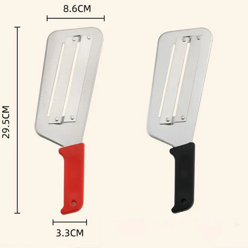 JUSTINLAU 1/4 قطعة سكين المطبخ الملفوف الفولاذ المقاوم للصدأ شفرات مزدوجة المطبخ الخضار البطاطس الجزرة سكين متعدد الوظائف المنزلية #6