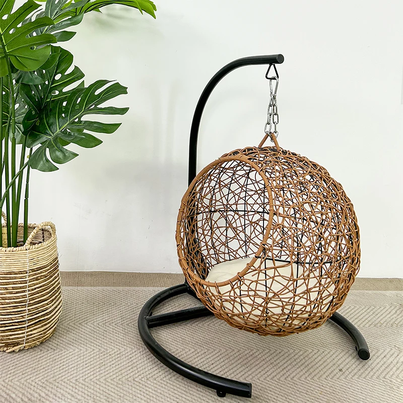 YXT Pet supplies cat hanging basket semi-closed rattan four seasons universal removable and washable cat bed villa view 3