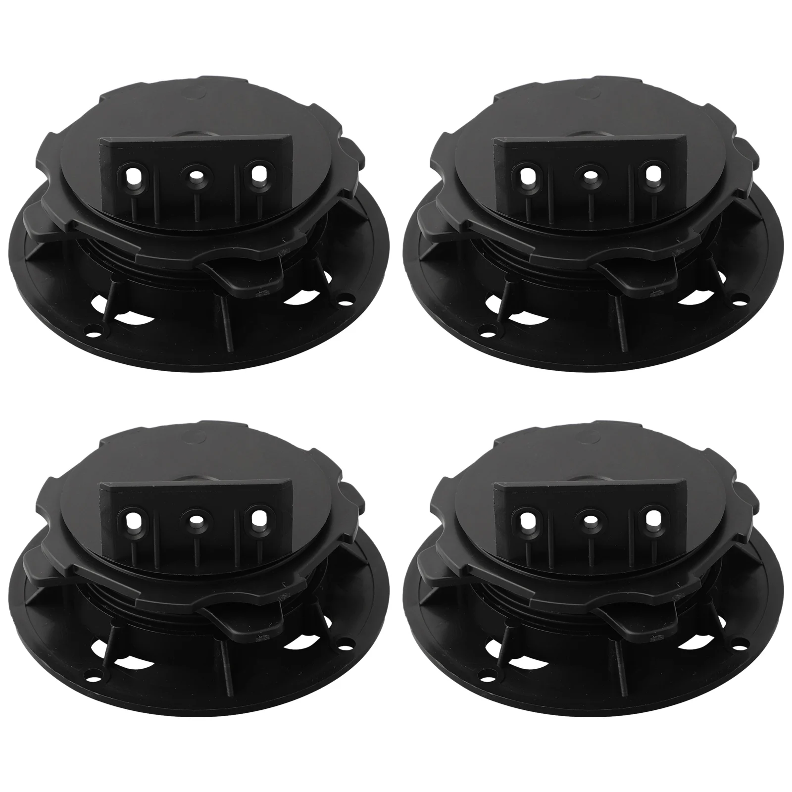 66666 4PcsHeightAdjustableDeckingSupport Pedestal Set Eliminate Slope Difference Floor Balance Support Pedestal Bearing Decking